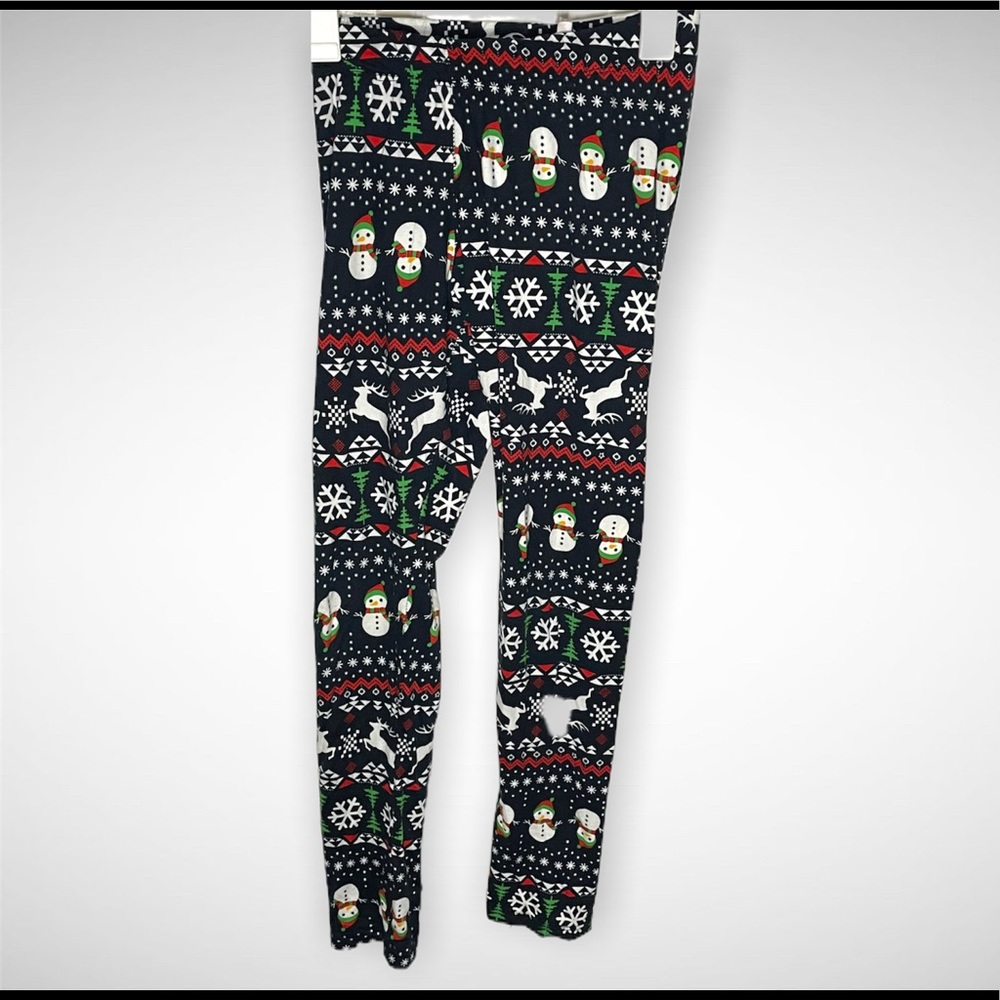 Winter theme leggings, medium